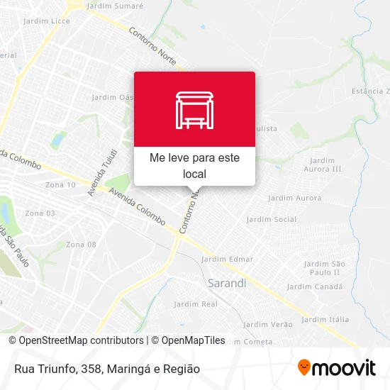 Rua Triunfo, 358 mapa
