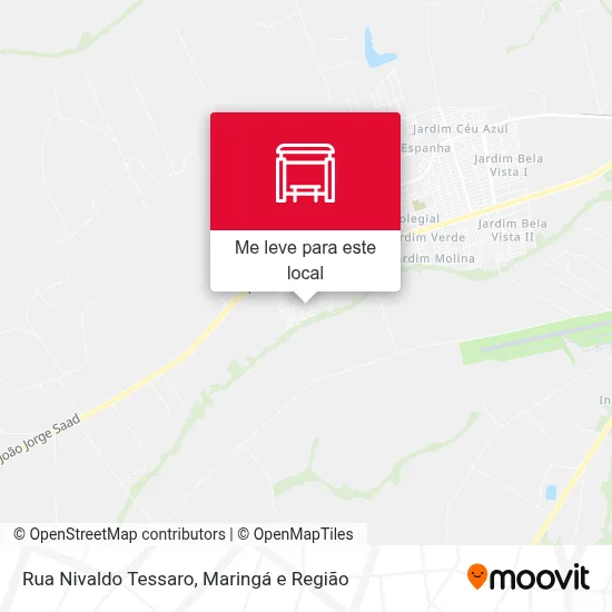 Rua Nivaldo Tessaro mapa