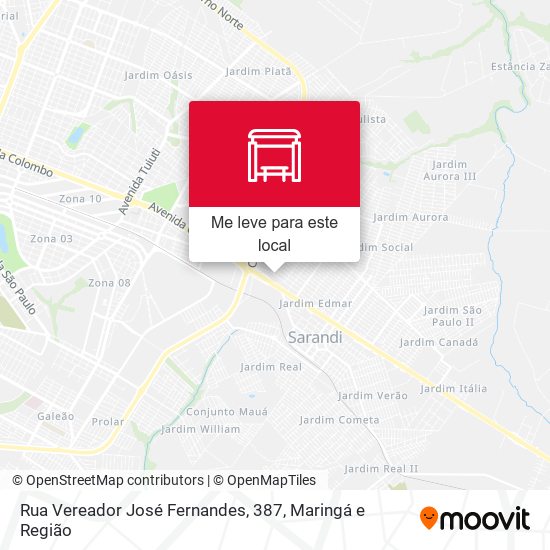 Rua Vereador José Fernandes, 387 mapa