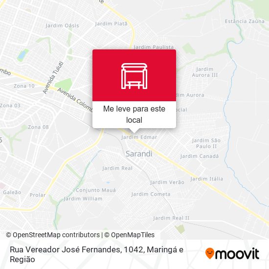 Rua Vereador José Fernandes, 1042 mapa