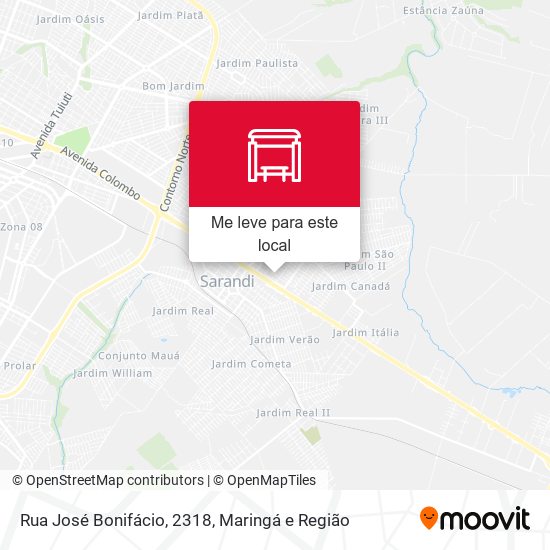 Rua José Bonifácio, 2318 mapa