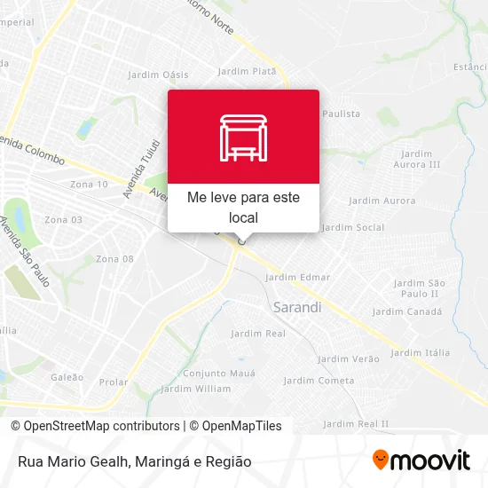 Rua Mario Gealh mapa