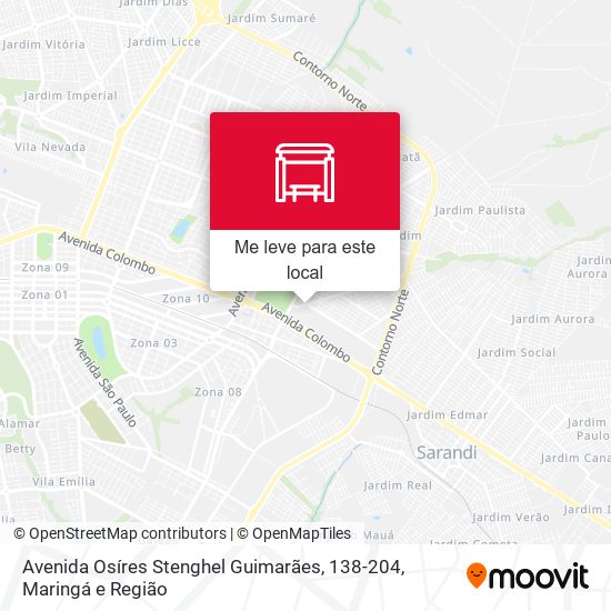 Avenida Osíres Stenghel Guimarães, 138-204 mapa