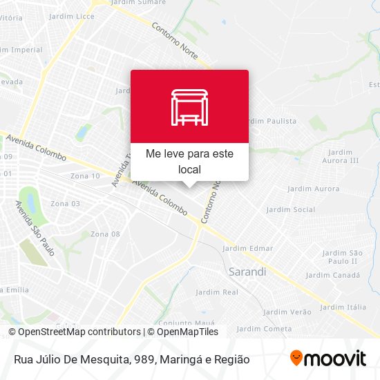 Rua Júlio De Mesquita, 989 mapa