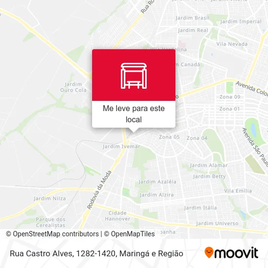 Rua Castro Alves, 1282-1420 mapa