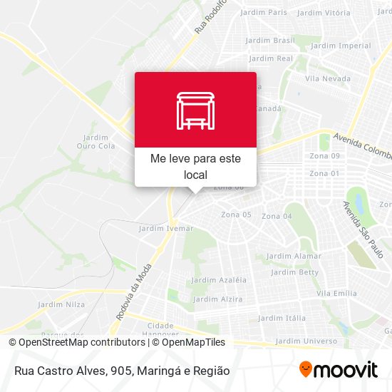 Rua Castro Alves, 905 mapa