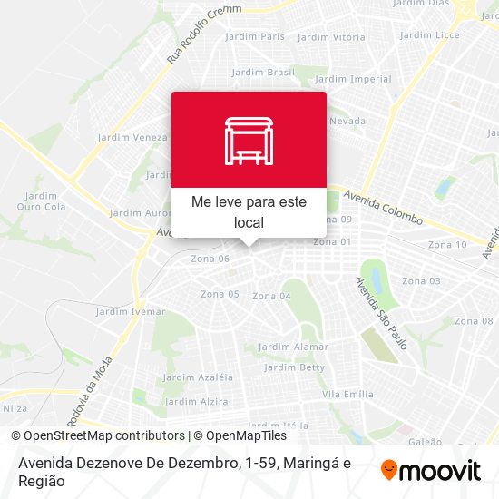 Avenida Dezenove De Dezembro, 1-59 mapa