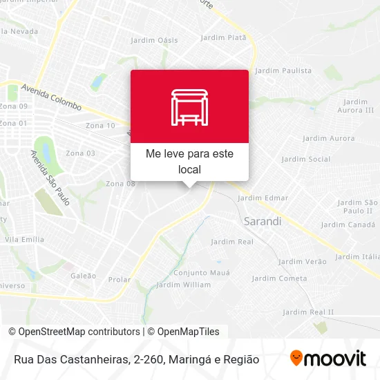 Rua Das Castanheiras, 2-260 mapa