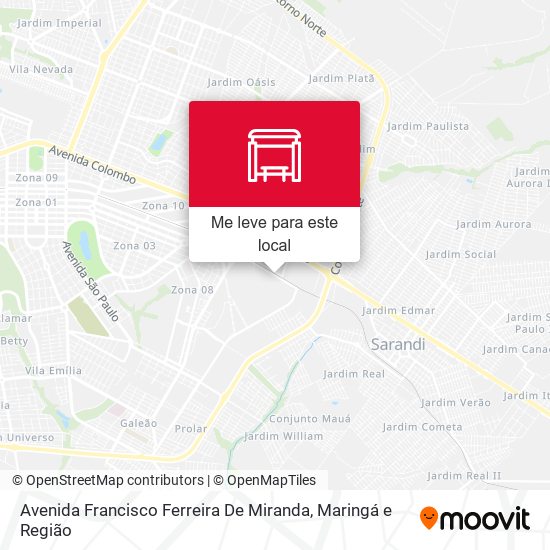 Avenida Francisco Ferreira De Miranda mapa