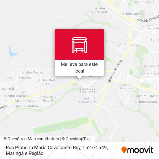Rua Pioneira Maria Cavalcante Ruy, 1527-1549 mapa