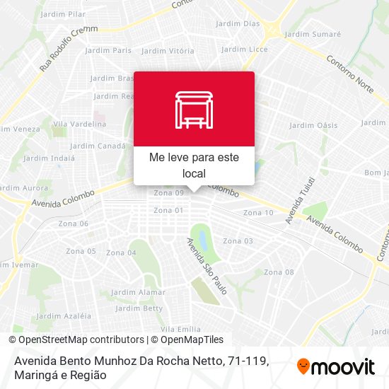 Avenida Bento Munhoz Da Rocha Netto, 71-119 mapa