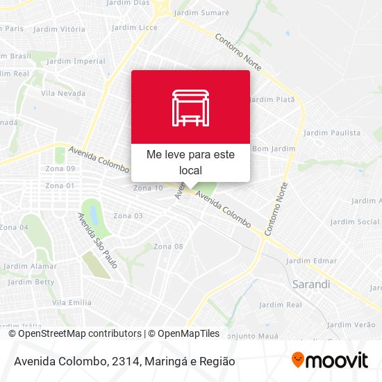 Avenida Colombo, 2314 mapa