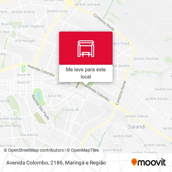 Avenida Colombo, 2186 mapa
