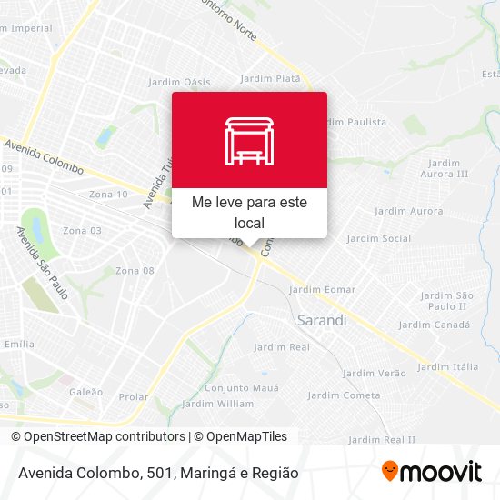 Avenida Colombo, 501 mapa