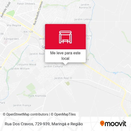 Rua Dos Cravos, 729-939 mapa