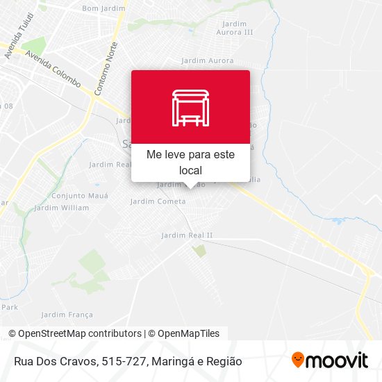 Rua Dos Cravos, 515-727 mapa