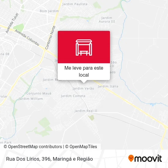 Rua Dos Lírios, 396 mapa