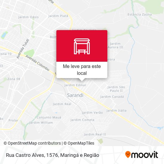 Rua Castro Alves, 1576 mapa