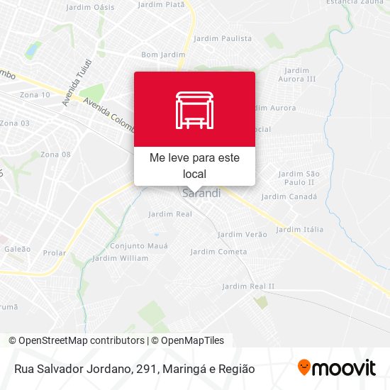 Rua Salvador Jordano, 291 mapa