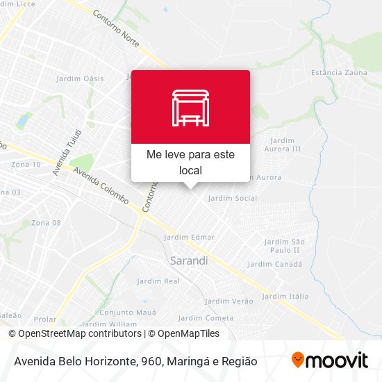 Avenida Belo Horizonte, 960 mapa