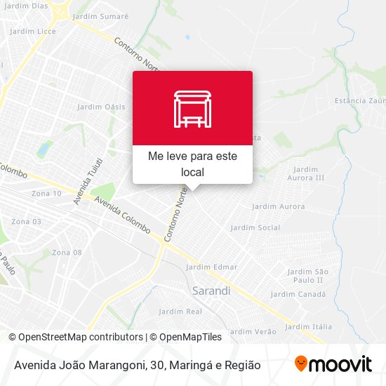 Avenida João Marangoni, 30 mapa