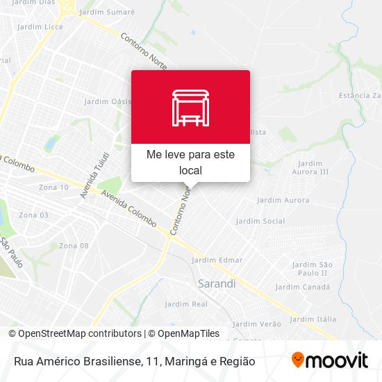 Rua Américo Brasiliense, 11 mapa
