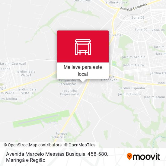 Avenida Marcelo Messias Busiquia, 458-580 mapa