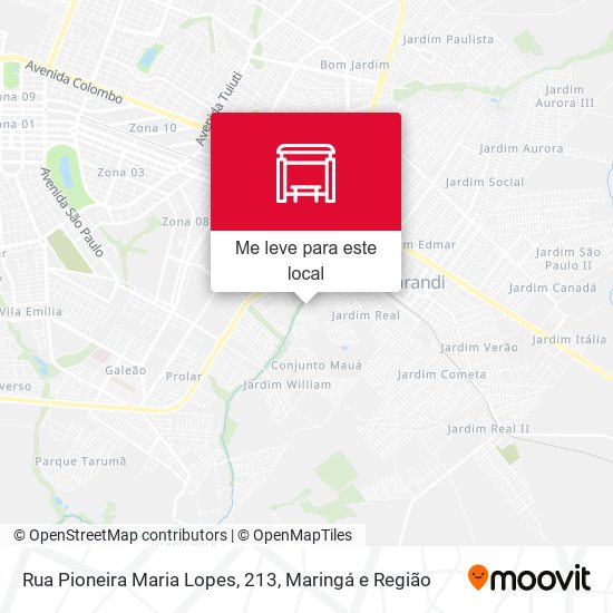 Rua Pioneira Maria Lopes, 213 mapa