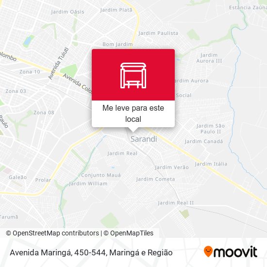 Avenida Maringá, 450-544 mapa