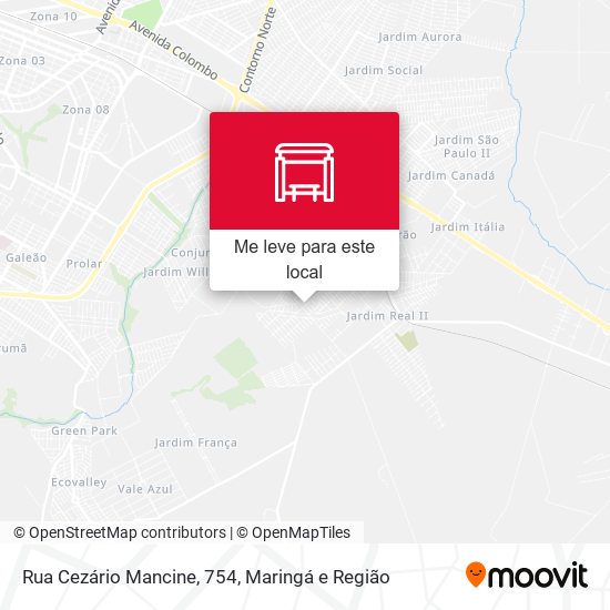 Rua Cezário Mancine, 754 mapa