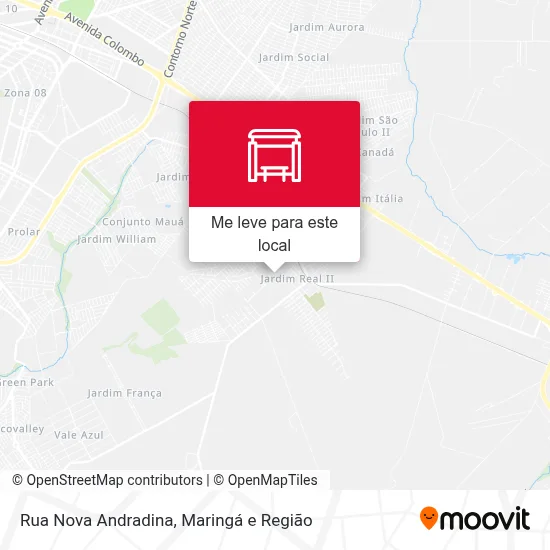 Rua Nova Andradina mapa