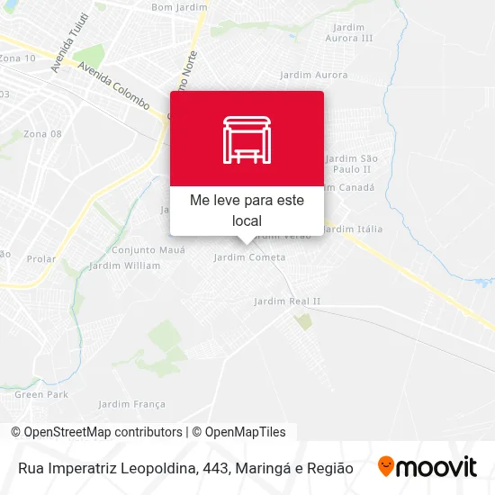 Rua Imperatriz Leopoldina, 443 mapa