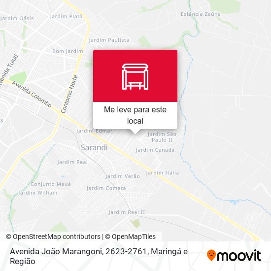 Avenida João Marangoni, 2623-2761 mapa