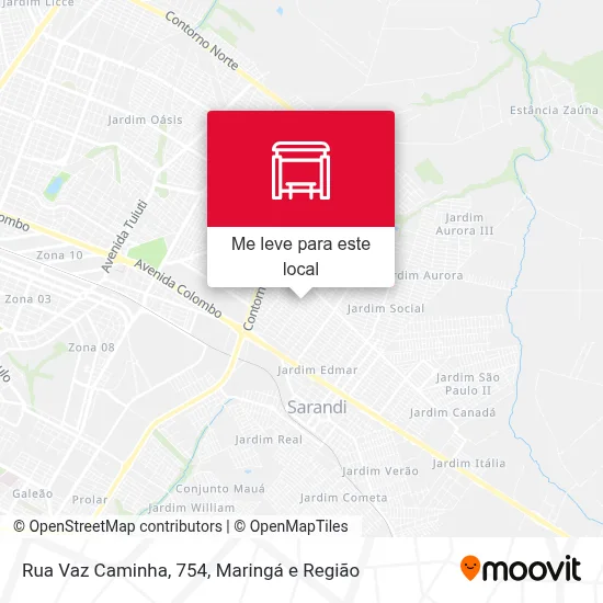 Rua Vaz Caminha, 754 mapa