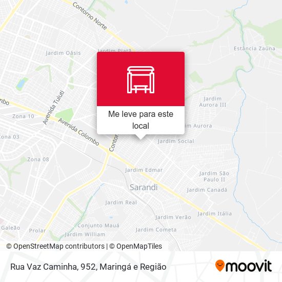Rua Vaz Caminha, 952 mapa