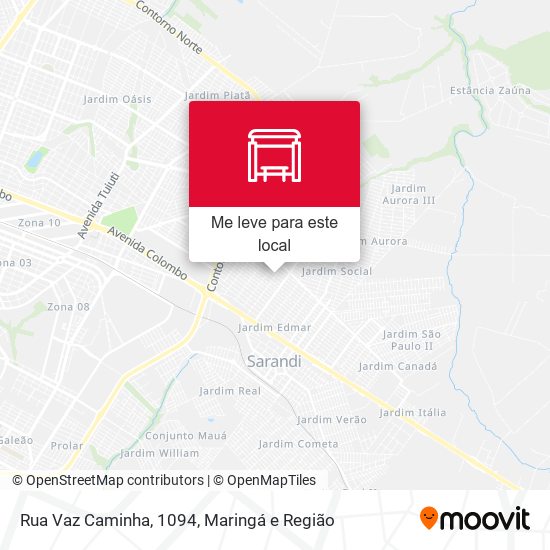 Rua Vaz Caminha, 1094 mapa