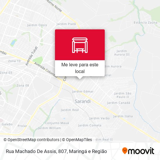 Rua Machado De Assis, 807 mapa