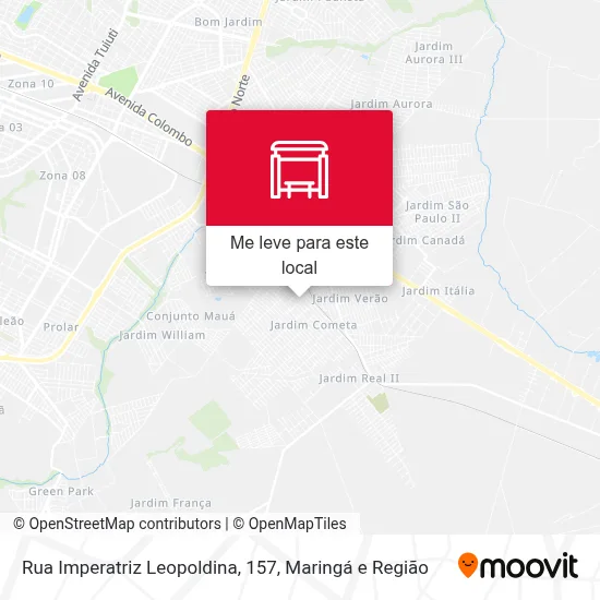 Rua Imperatriz Leopoldina, 157 mapa