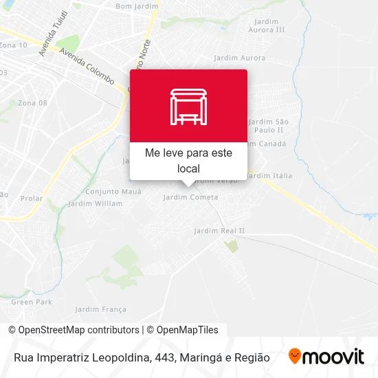 Rua Imperatriz Leopoldina, 443 mapa