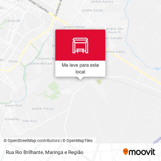 Rua Rio Brilhante mapa