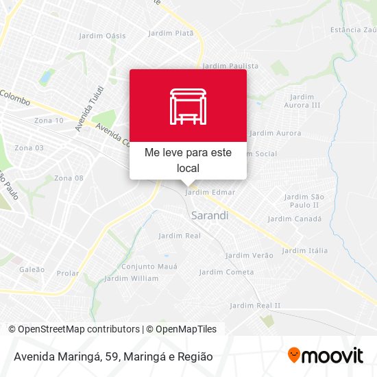 Avenida Maringá, 59 mapa