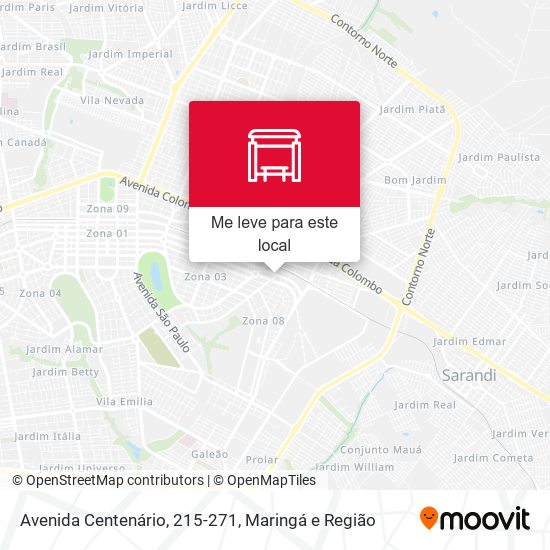 Avenida Centenário, 215-271 mapa