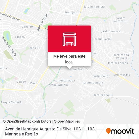 Avenida Henrique Augusto Da Silva, 1081-1103 mapa