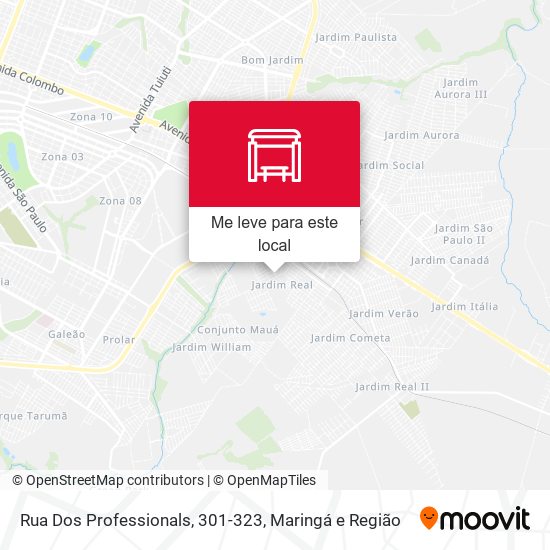 Rua Dos Professionals, 301-323 mapa