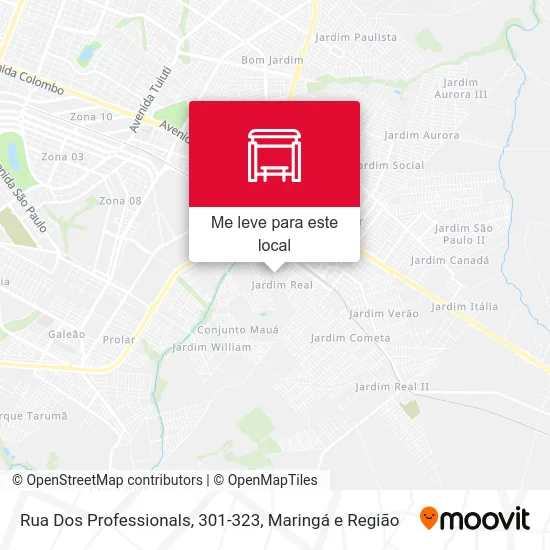 Rua Dos Professionals, 301-323 mapa