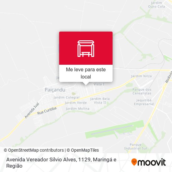 Avenida Vereador Silvio Alves, 1129 mapa