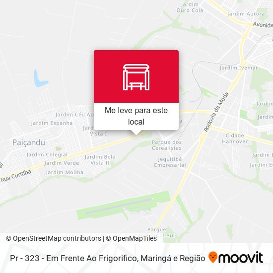 Pr - 323 - Em Frente Ao Frigorifico mapa