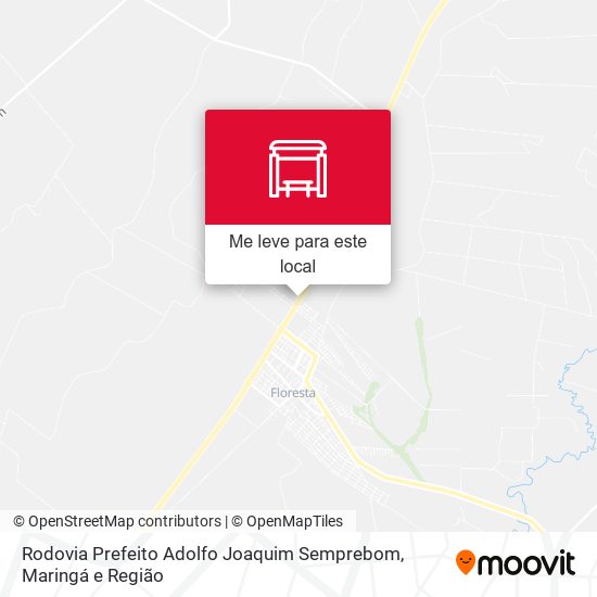 Rodovia Prefeito Adolfo Joaquim Semprebom mapa