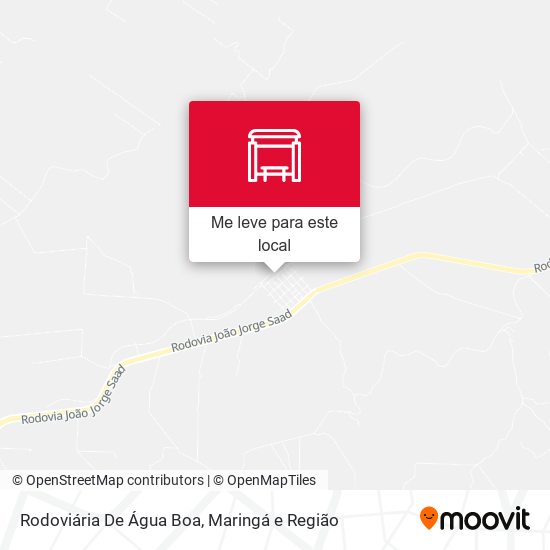 Rodoviária De Água Boa mapa