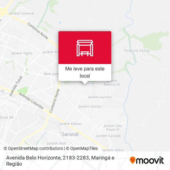 Avenida Belo Horizonte, 2183-2283 mapa